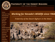 Tablet Screenshot of desertbighorn.com